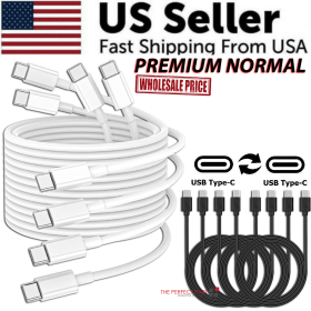 Braided USB C Type-C Fast Charging Data SYNC Charger Cable Cord 3/6/10FT Lot (Cable Material-Pack: Premium Normal-1 Pack Black, Length: 10FT)